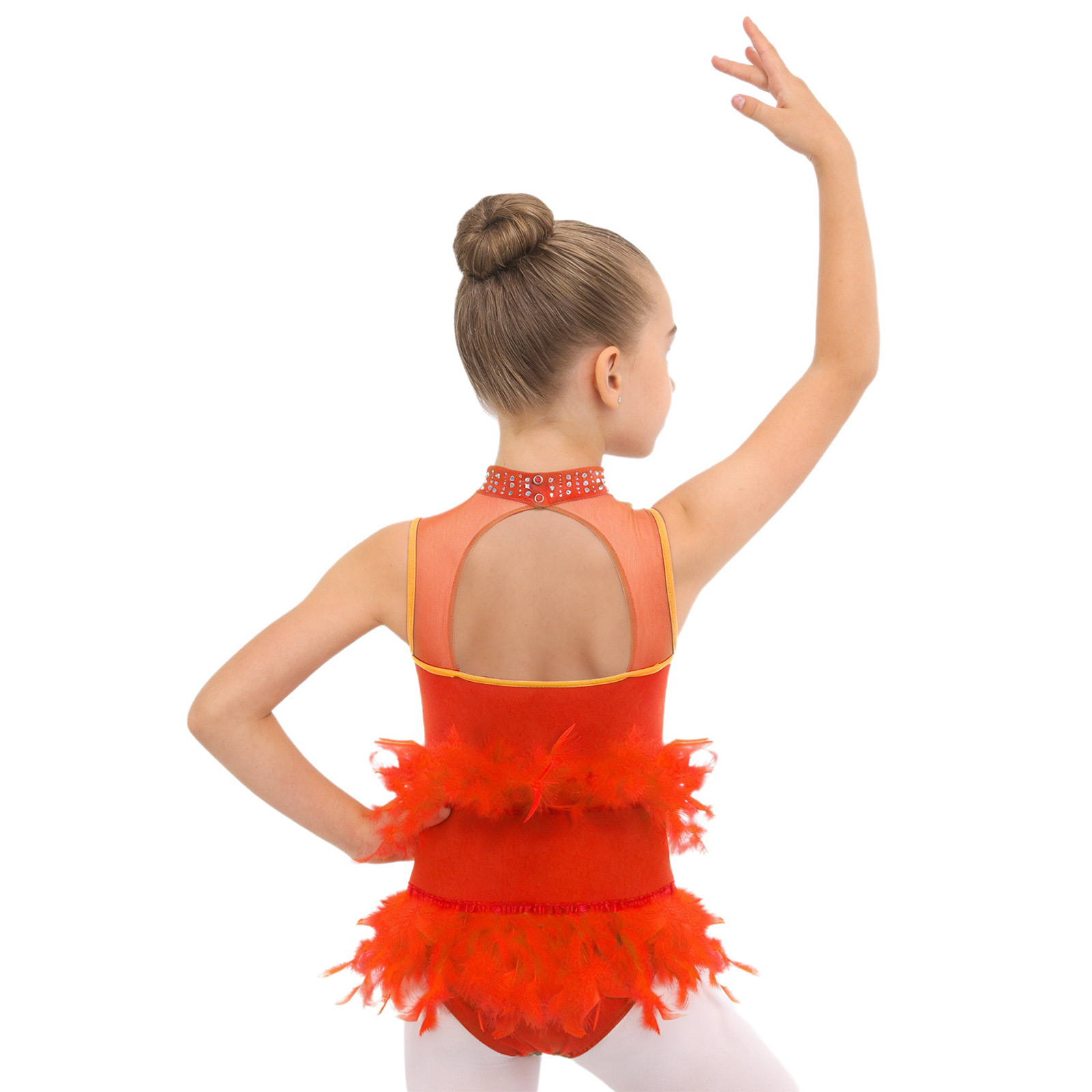 Kids Girls Latin Ballet Dance  – обзор и цена Rhinestone Banding Trim