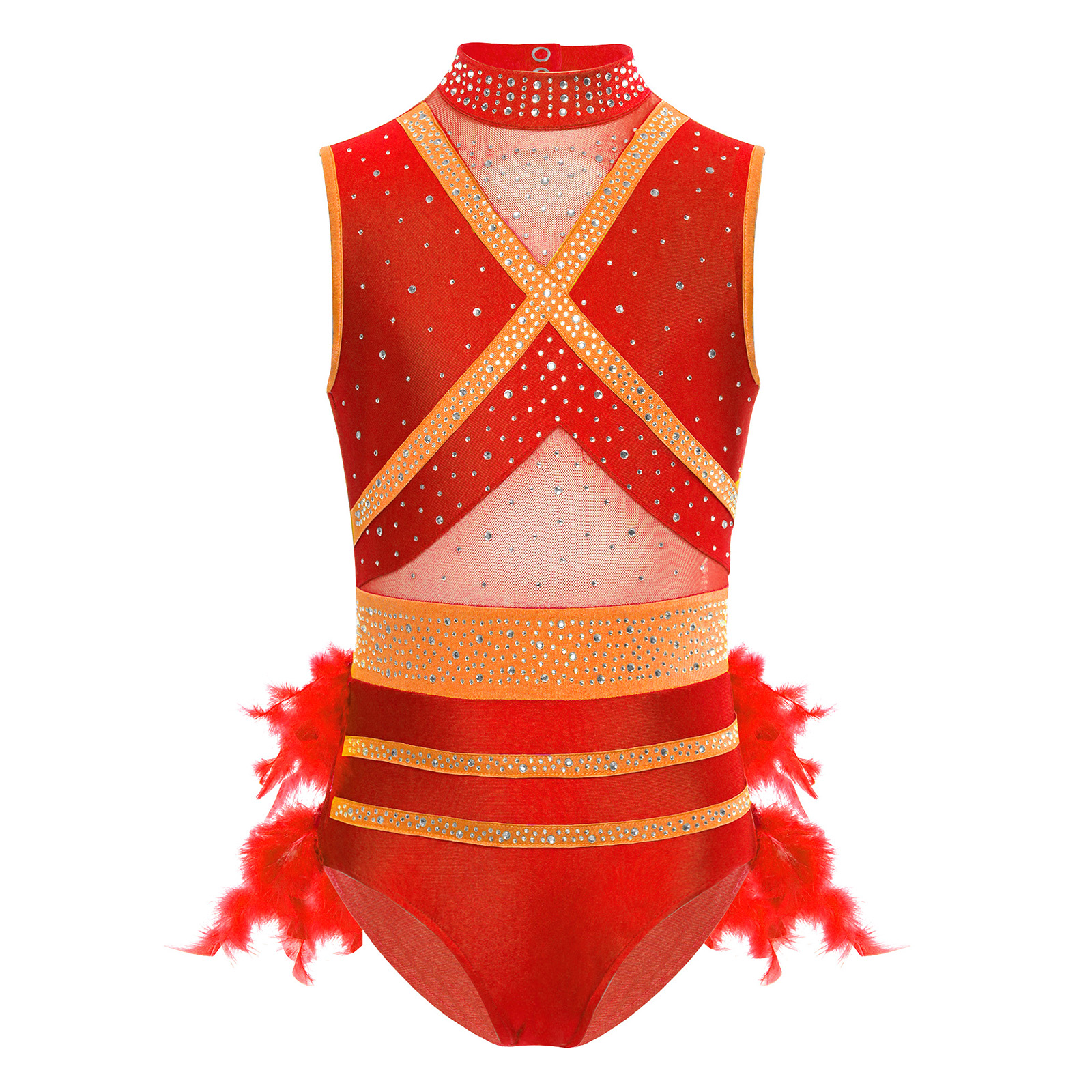 Kids Girls Latin Ballet Dance  – обзор и цена Rhinestone Banding Trim