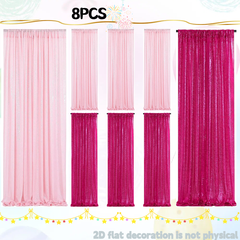Pink&Silver Sequin Backdrop 2f – обзор и цена Sequin Fabric Panel